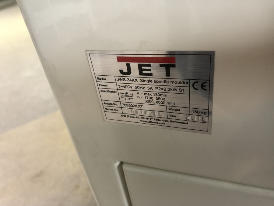 Tischfräsmaschine JET JWS-34KX 400V 